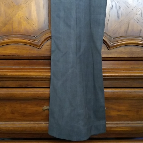 Theory Wool Slacks Gray Windowpane, Size 00 NWT - Picture 2 of 7
